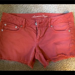 Orange/Coral AE Jean shorts